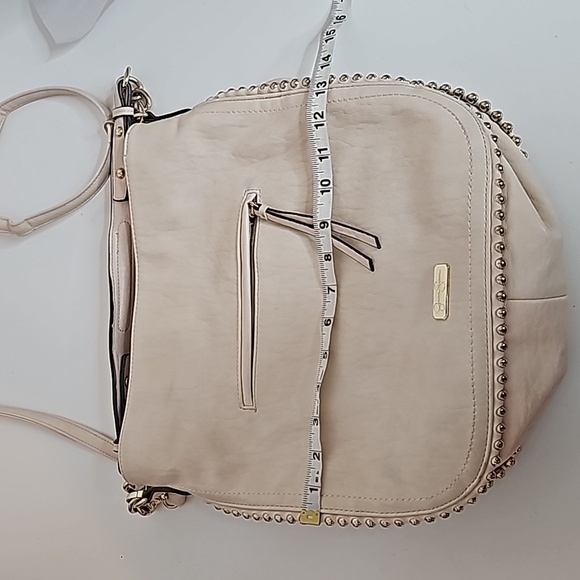 Jessica Simpson Zip LeatherExterior Bags & Handbags, Cream Crossbody - Picture 14 of 16